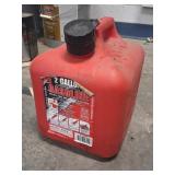 2 Gallon Gasoline Container, Partially Filled