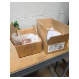 Copper Coated Tubing Clips, Qty 200, 1/2" & 3