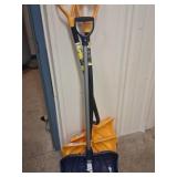 Three Plastic Snow Shovels