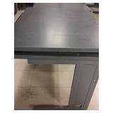 Five Modular Gray Office Desks