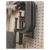 Five Adjustable Steel C-Clamps