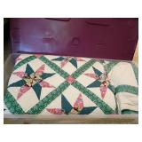 Patchwork Star Quilt and Pillow Sham