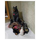 Bear Family Resin Decor With Soap Dispensers