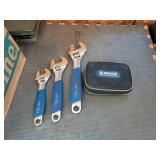 Adjustable Wrench Trio and Kobalt Screwdriver Set