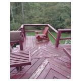 Red Adirondack Chairs