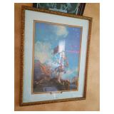 Maxfield Parrish Ecstasy Print, 15 x 20 Framed