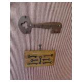 Wall Display with Vintage-Style Keys