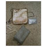 Valerie Stevens Gold Mesh Purse and Accessories