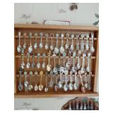 US State Souvenir Spoons in Case