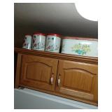 Vintage Metal Canister Set with Bread Box