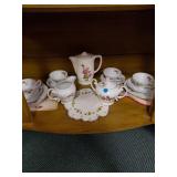 Royal Rose Porcelain Tea Set with Floral Design