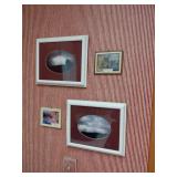 Framed Art and Vintage Advertising Thermometers