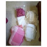 Linens and Handmade Doilies Lot
