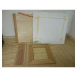 Wood Panels and Empty Picture Frame
