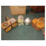 Sewing Supplies and Baskets