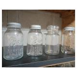 Ball and Atlas Mason Glass Jars, Set of Four