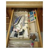 Sewing Supplies Lot With Iron and Threads