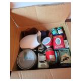 Vintage Tobacco Tins and Household Items Lot