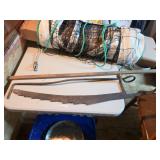 Vintage Hay Knife and Ice Saw Tools