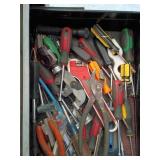 Large bin of assorted hand tools