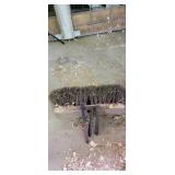 Barn room head with railroad spikes