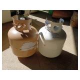 Two propane tanks