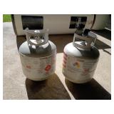 Two propane tanks