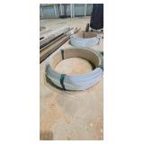 wheel of 3/4 in white metal strip