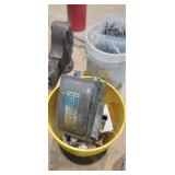 Bucket of electrical boxes