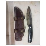 Anza Fixed Blade Knife with Leather Sheath