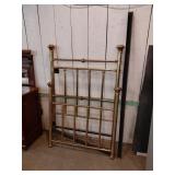 Single Brass Bed Headboard & Footboard