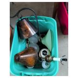 Vintage Glass Lamp Shades and Parts