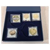 Five Donald Trump Coins