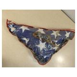 Folded US Flag With Vintage Goggles in Bag