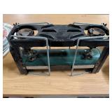 Vintage Coleman Dual-Burner Gas Camp Stove