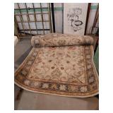 5x10ft Heavy Floral Wool Area Rug
