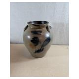 Decorated Stoneware Jar, Approx 12in Tall
