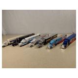 7 Ertl Die-Cast Racing Transporter Trucks