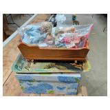 Wood Doll Cradle, Dolls, Tray, Belle Fleur Box