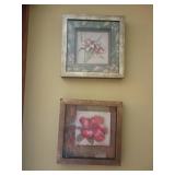 Floral Wall Art and Dried Flower Wreath