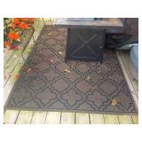 Outdoor Patterned Rug 5ft x 7ft As Is