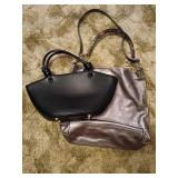 Plinio Visona Bag & Black Handbag Set