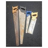 4 Hand Saws With Miter Box