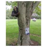 Bigfoot Resin Statue and Warning Sign Lot