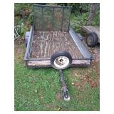 8ft Utility Trailer No Title Steel Frame