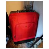 Red Suitcase, Picture Frames, Decor Lot