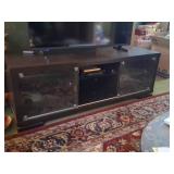60in Entertainment Stand w/ Glass Doors