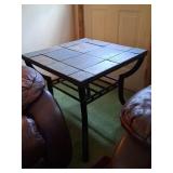 Tile Top Metal End Tables 24x24in