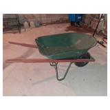Ames Green Metal Wheelbarrow