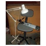 Slik 35D Tripod, Office Chair, Lamp Lot